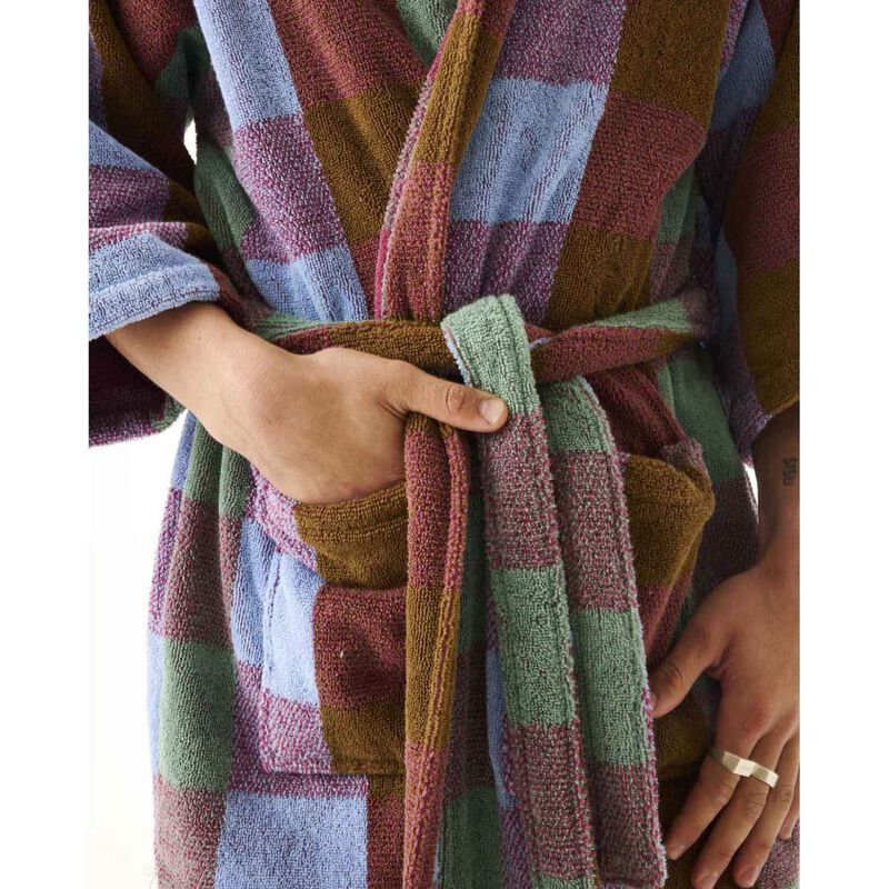 Kip&Co Bondi Tartan Terry Bath Robe image number 2